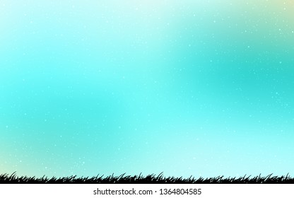 Light Green vector texture with milky way stars. Shining colored illustration with bright astronomical stars. Pattern for astrology websites.