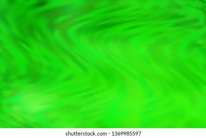 Light Green vector texture with milky way stars. Shining illustration with sky stars on abstract template. Pattern for astronomy websites.
