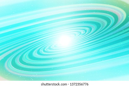 Light Green vector texture with milky way stars. Blurred decorative design in simple style with galaxy stars. Pattern for astrology websites.