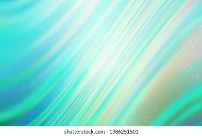 Light Green vector texture with milky way stars. Modern abstract illustration with Big Dipper stars. Pattern for astronomy websites.