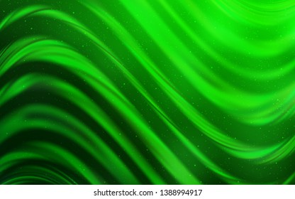 Light Green vector texture with milky way stars. Blurred decorative design in simple style with galaxy stars. Pattern for astronomy websites.