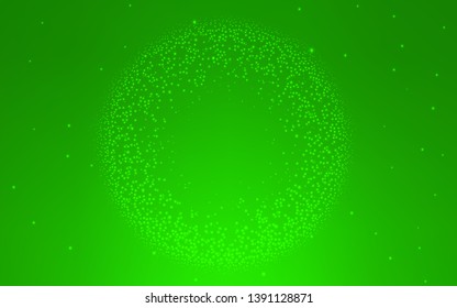 Light Green vector texture with milky way stars. Blurred decorative design in simple style with galaxy stars. Pattern for astrology websites.