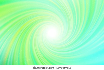 Light Green vector texture with milky way stars. Blurred decorative design in simple style with galaxy stars. Pattern for futuristic ad, booklets.