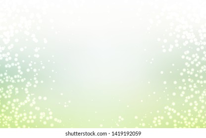 Light Green vector texture with milky way stars. Shining colored illustration with bright astronomical stars. Template for cosmic backgrounds.