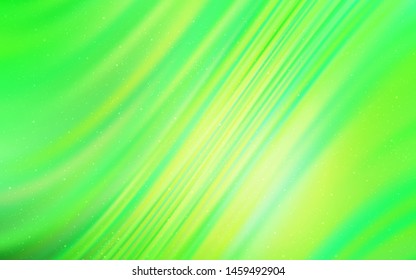 Light Green vector texture with milky way stars. Shining colored illustration with bright astronomical stars. Pattern for astrology websites.