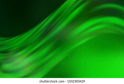 Light Green vector texture with milky way stars. Modern abstract illustration with Big Dipper stars. Template for cosmic backgrounds.