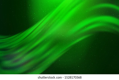 Light Green vector texture with milky way stars. Blurred decorative design in simple style with galaxy stars. Pattern for astronomy websites.