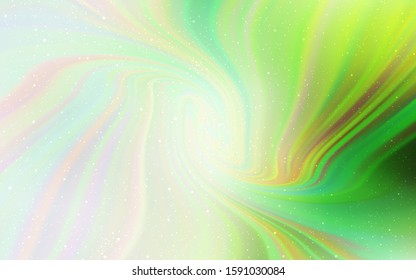 Light Green vector texture with milky way stars. Blurred decorative design in simple style with galaxy stars. Pattern for astrology websites.