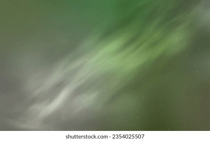 Light Green vector texture with milky way stars. Modern abstract illustration with Big Dipper stars. Pattern for astronomy websites.