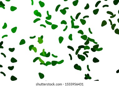 Light Green vector texture with random forms. Illustration with colorful gradient shapes in abstract style. Simple design for your web site.