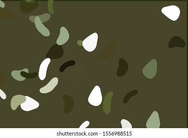 Light Green vector texture with random forms. Illustration with colorful gradient shapes in abstract style. Simple design for your web site.
