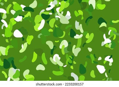 Light green vector texture with random forms. Decorative design in abstract style with random forms. Simple design for your web site.