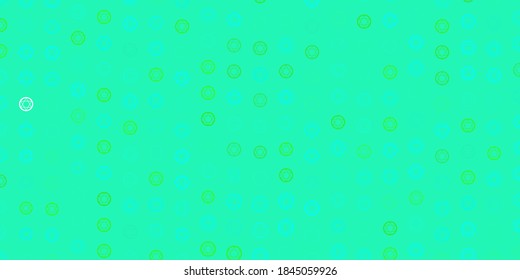 Light Green vector texture with religion symbols. Colorful mystic symbols with a gradient in ancient style. Best design halloween events.