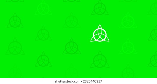 Light Green vector texture with religion symbols. Colorful vintage illustration with gradient alchemy shapes. Background for esoteric, mystic designs.