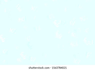 Light Green vector texture with selling prices 30, 50, 90 %. Illustration with signs of sales on abstract template. Backdrop for super sales on Black Friday.