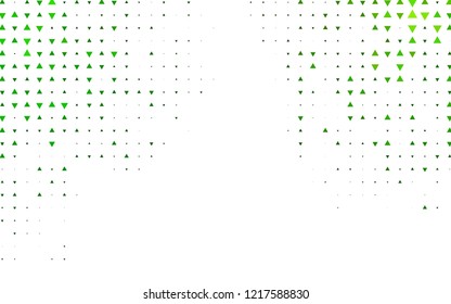 Light Green vector texture in triangular style. Glitter abstract illustration with triangular shapes. Pattern can be used for websites.