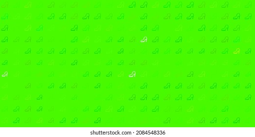 Light green vector texture with women's rights symbols. Simple design in abstract style with women’s rights activism. Background for International Women’s Day.