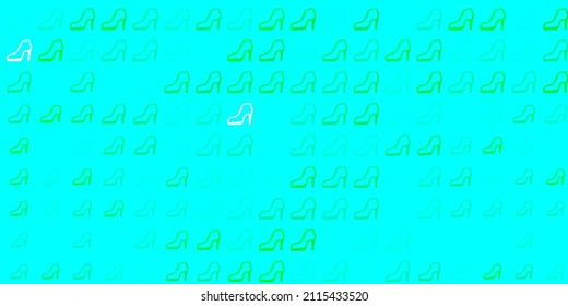 Light green vector texture with women's rights symbols. Colorful feminism symbols with a gradient in modern style. Best design to show the power of women.