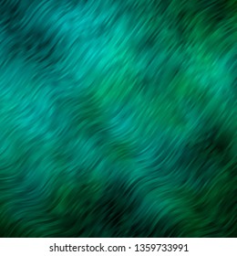 Light Green vector texture with wry lines. Illustration in halftone style with gradient curves. Template for cellphones.