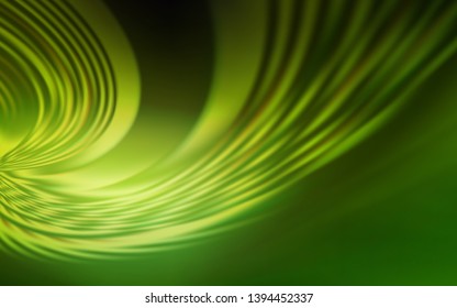 Light Green vector texture with wry lines. An elegant bright illustration with gradient. Elegant pattern for a brand book.