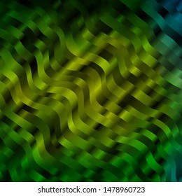 Light Green vector texture with wry lines. Gradient illustration in simple style with bows. Template for cellphones.