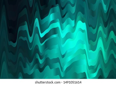 Light Green vector texture with wry lines. An elegant bright illustration with gradient. A completely new template for your design.
