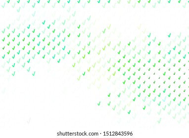 Light Green vector texture with wry lines. A completely new colorful illustration in simple style. Abstract design for your web site.