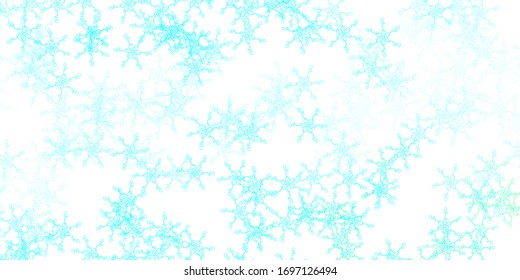 Light Green vector texture with wry lines. Bright sample with colorful bent lines, shapes. Template for your UI design.