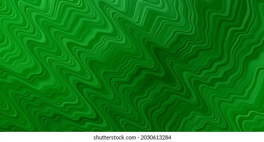 Light Green vector texture with wry lines. Brand new colorful illustration with bent lines. Pattern for websites, landing pages.