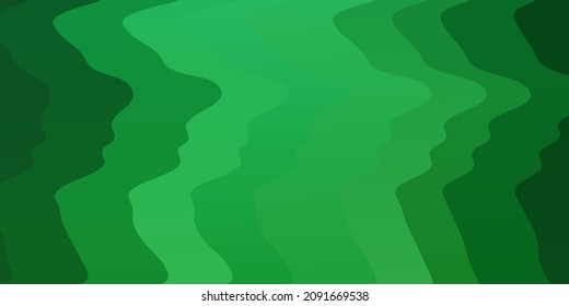 Light Green vector texture with wry lines. Illustration in abstract style with gradient curved.  Best design for your posters, banners.