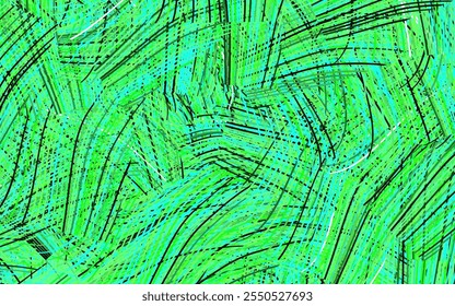 Light Green vector texture with wry lines. Modern gradient abstract illustration with bandy lines. Best design for your business.