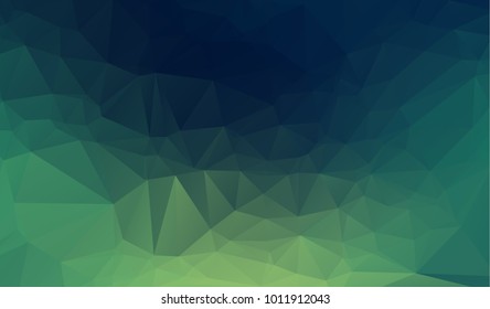 Light Green vector triangle mosaic background. Colorful illustration in abstract style with gradient. The textured pattern can be used for background