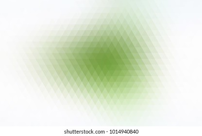 Light Green vector triangle mosaic pattern. An elegant bright illustration with gradient. Triangular pattern for your business design.