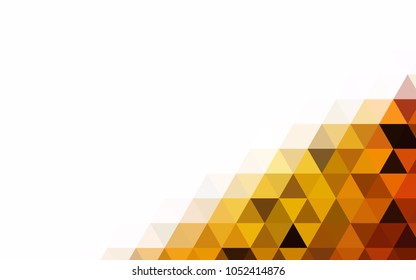 Light Green vector triangle mosaic template. Geometric illustration in Origami style with gradient.  The template can be used as a background for cell phones.