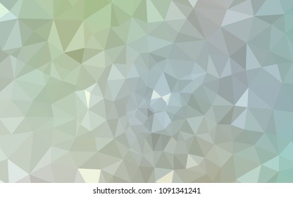 Light Green vector triangle mosaic cover. Shining colorful illustration with triangles. Pattern for a brand book's backdrop.