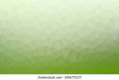 Light Green vector triangle mosaic cover. A sample with polygonal shapes. Template for cell phone's backgrounds.