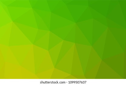 Light Green vector triangle mosaic texture. A sample with polygonal shapes. Textured pattern can be used for background.