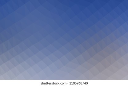 Light Green vector triangle mosaic pattern. Triangular geometric sample with gradient.  The textured pattern can be used for background.