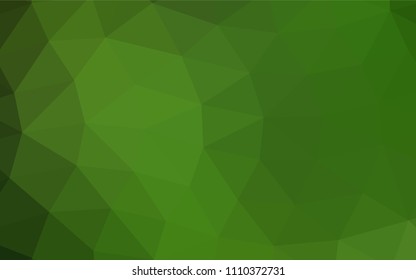 Light Green vector triangle mosaic pattern. A completely new color illustration in a vague style. The elegant pattern can be used as part of a brand book.