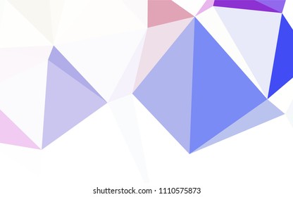 Light Green vector triangle mosaic cover. Triangular geometric sample with gradient.  Template for cell phone's backgrounds.