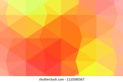 Light Green vector triangle mosaic texture. A completely new color illustration in a  polygonal style. Brand-new style for your business design.