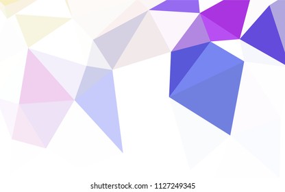 Light Green vector triangle mosaic template. Colorful abstract illustration with triangles. A new texture for your web site.