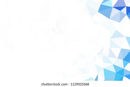 Light Green vector triangle mosaic template. Glitter abstract illustration with an elegant triangles. Pattern for a brand book's backdrop.