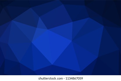 Light Green vector triangle mosaic cover. Triangular geometric sample with gradient.  A completely new design for your leaflet.