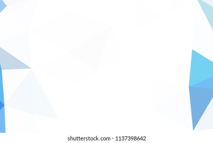 Light Green vector triangle mosaic template. Glitter abstract illustration with an elegant triangles. A completely new design for your leaflet.