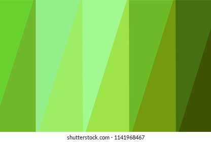 Light Green vector triangle mosaic template. A sample with polygonal shapes. The best triangular design for your business.