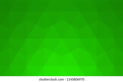 Light Green vector triangle mosaic texture. Colorful illustration in abstract style with triangles. Brand new style for your business design.