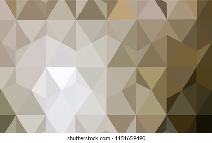 Light Green vector triangle mosaic cover. Colorful abstract illustration with triangles. Best triangular design for your business.