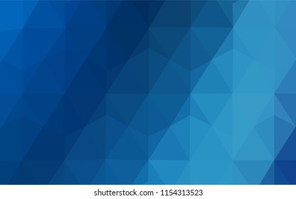 Light Green vector triangle mosaic template. Colorful illustration in abstract style with triangles. Best triangular design for your business.