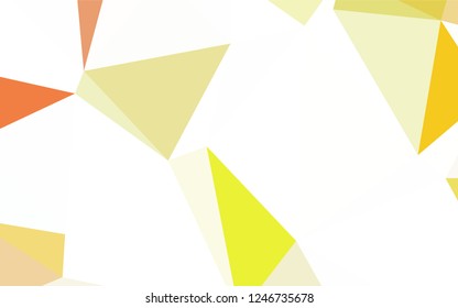 Light Green vector triangle mosaic texture. Glitter abstract illustration with an elegant triangles. Polygonal design for your web site.